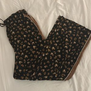 Heart Leopard Print Pants